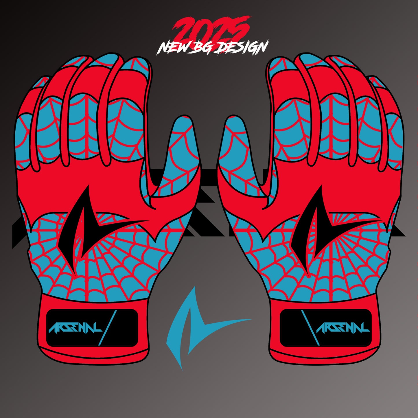ARSENAL SPIDEY LONG CUFF BATTING GLOVES