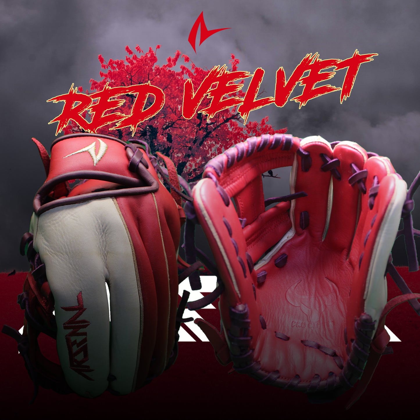ARSENAL RED VELVET GLOVE