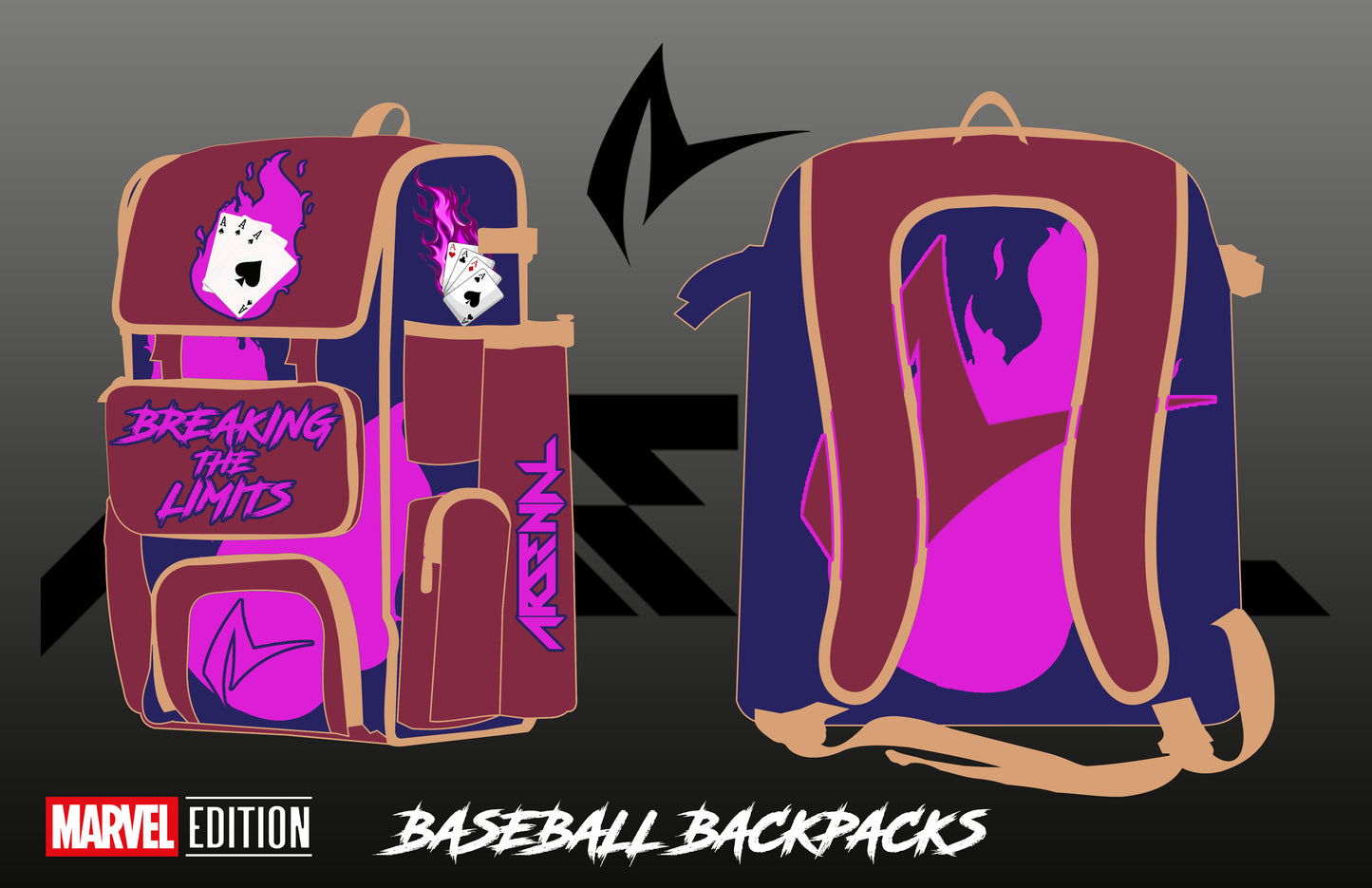 ARSENAL GAMBIT BACKPACK MARVEL EDITION