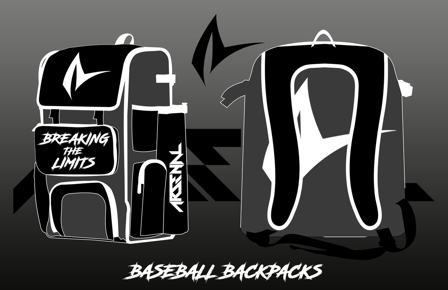 ARSENAL BASEBALL BIG BACKPACK