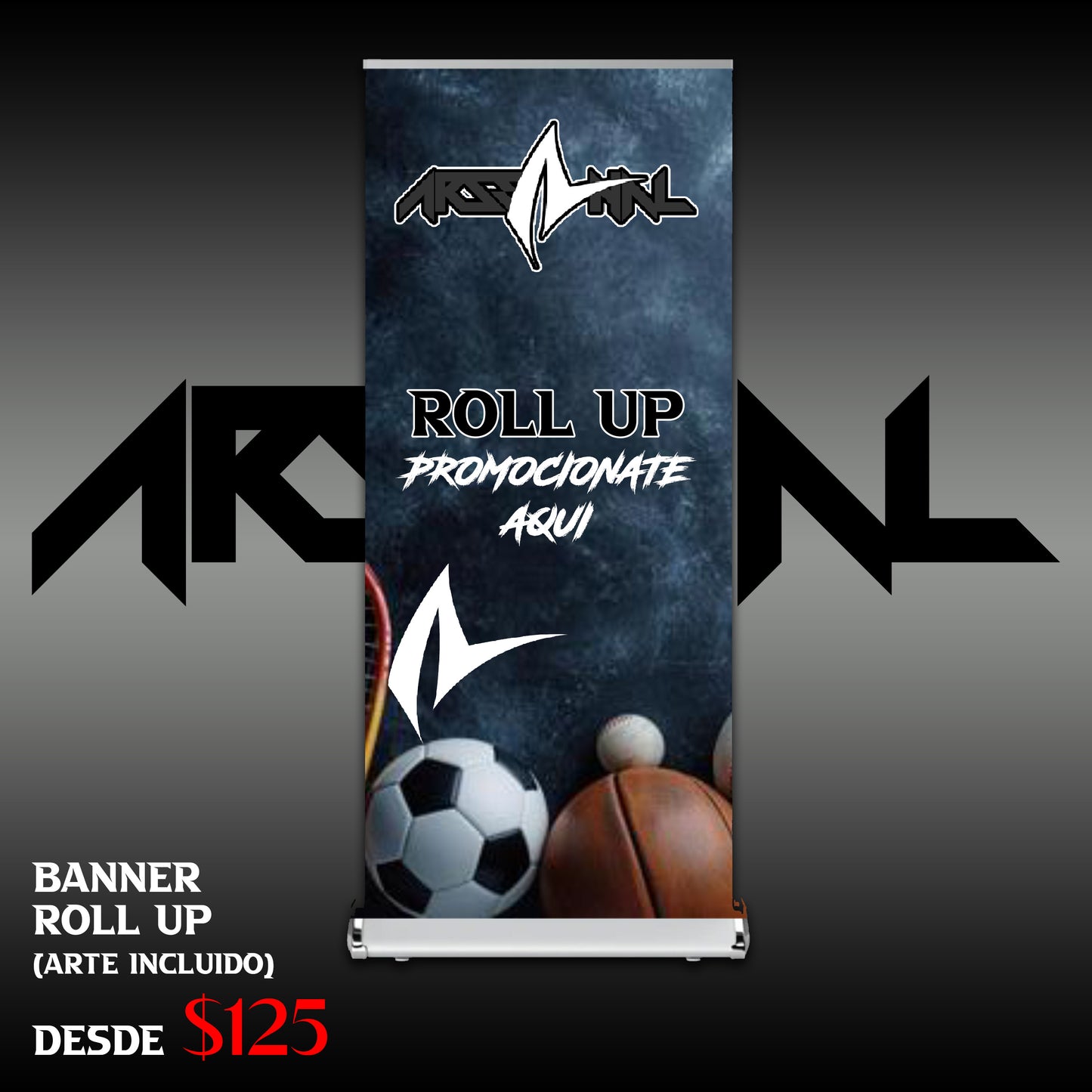 ARSENAL ROLL UP BANNER