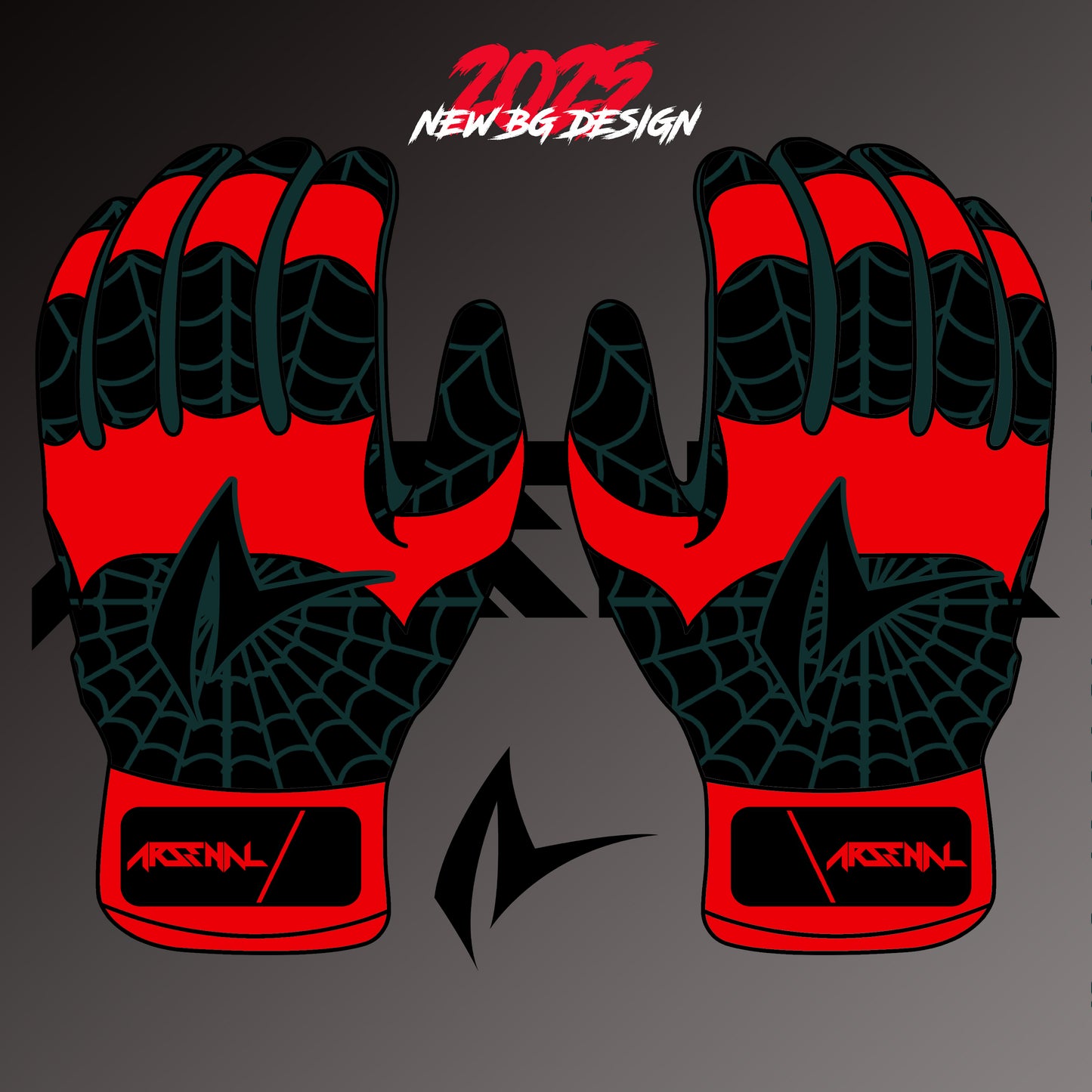 ARSENAL SPIDEY LONG CUFF BATTING GLOVES