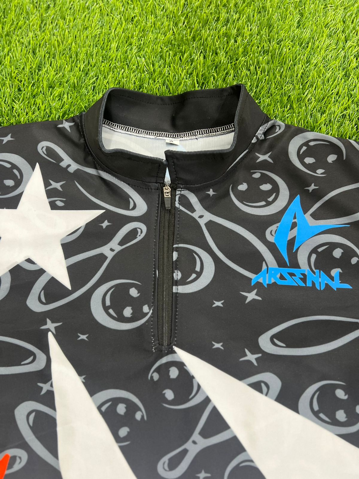 ARSENAL BOWLING 1/4 ZIPP POLO