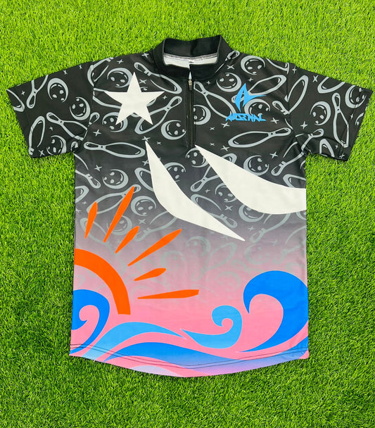 ARSENAL BOWLING 1/4 ZIPP POLO